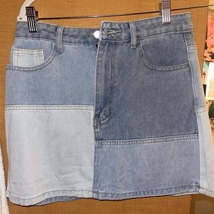Shein Denim Skirt Brand New